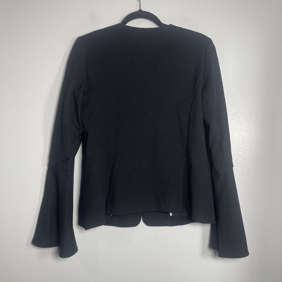 ANTHROPOLOGIE Cartonnier Bell Sleeve Blazer Medium Black NEW Modern Boho Chic - Picture 8 of 11
